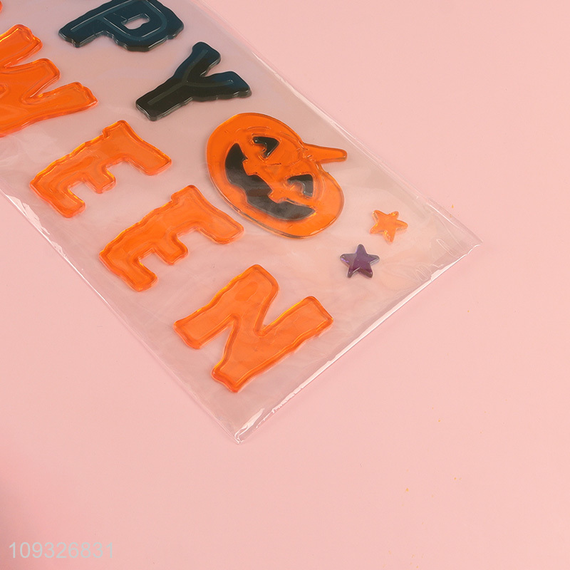 China supplier tpr Halloween sticker window sticker