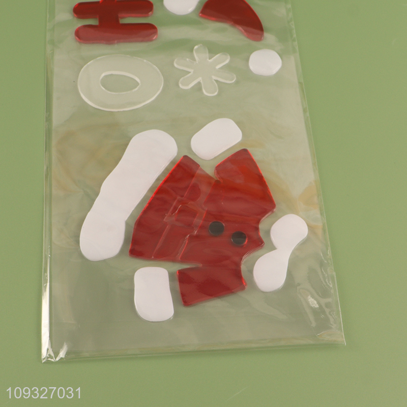 Yiwu market tpr Christmas sticker window sticker
