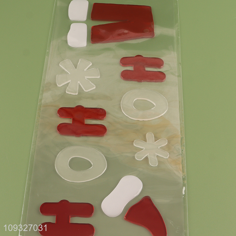 Yiwu market tpr Christmas sticker window sticker
