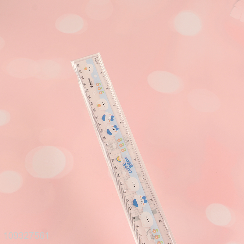 Top selling 30cm plastic ruler straight ruler