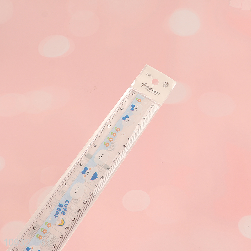 Top selling 30cm plastic ruler straight ruler