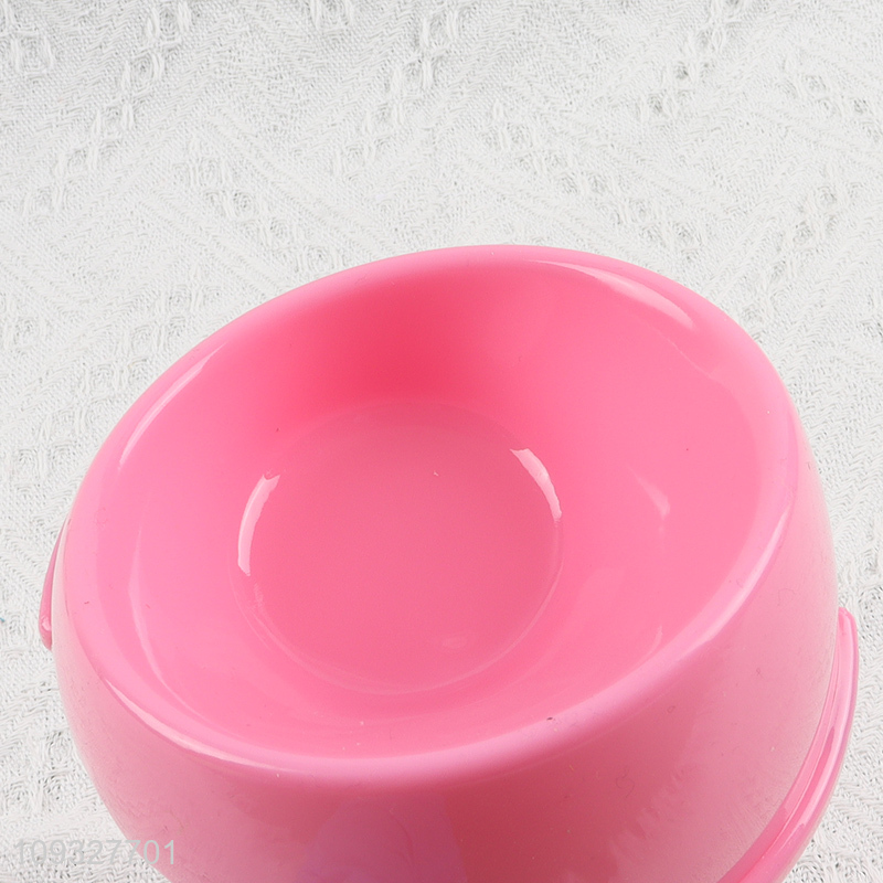 Hot selling multicolor plastic pet bowl pet feeder