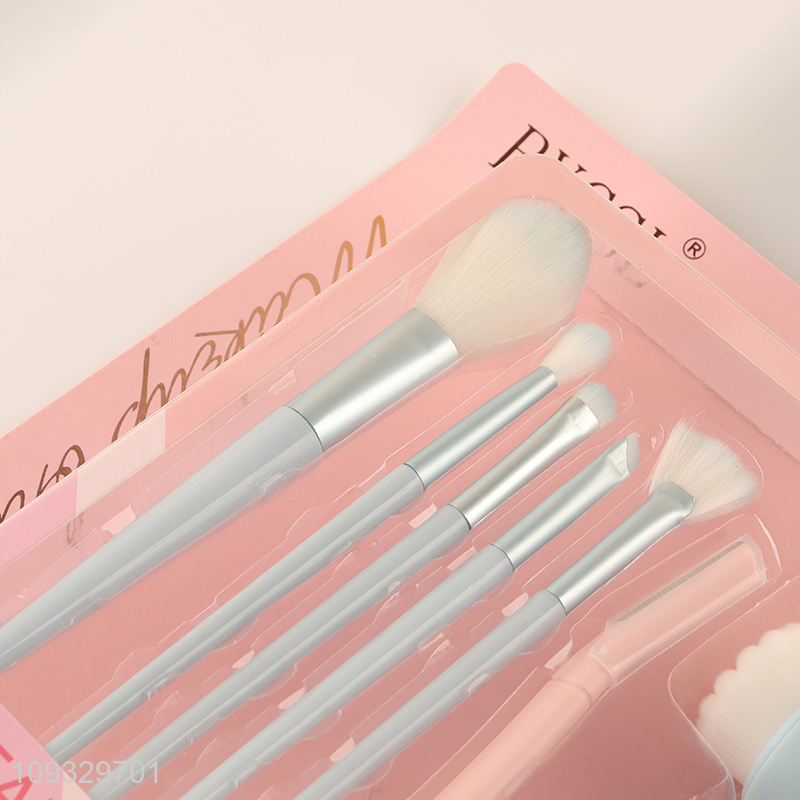 Hot selling facial cleansing brush makeup brush set