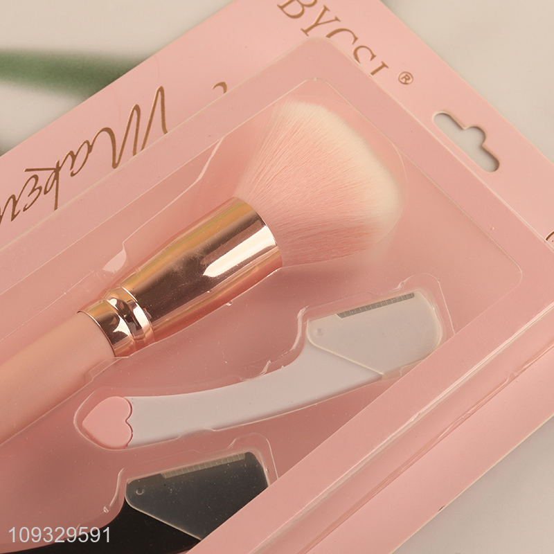 Hot products blush brush and eyebrow razor set