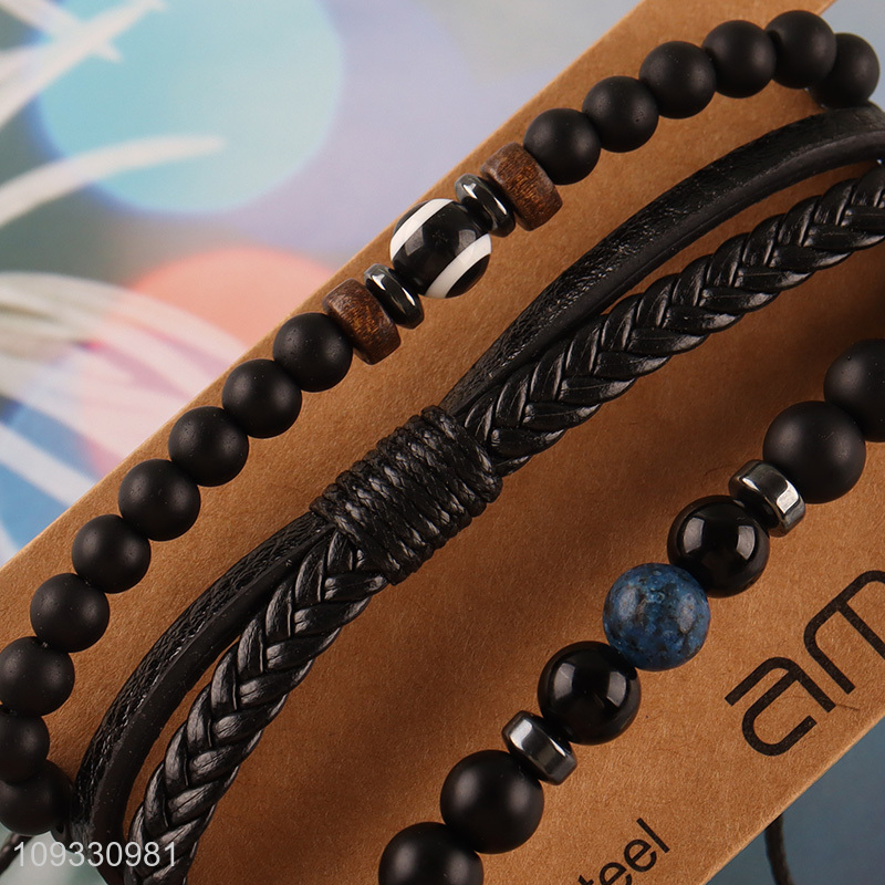 Good selling men women fashion jewelry beads bracelet
