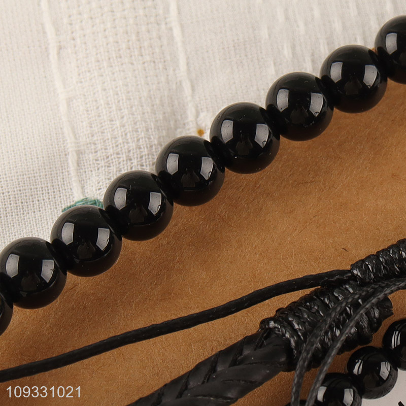 Factory price men women fashion jewelry beads bracelet