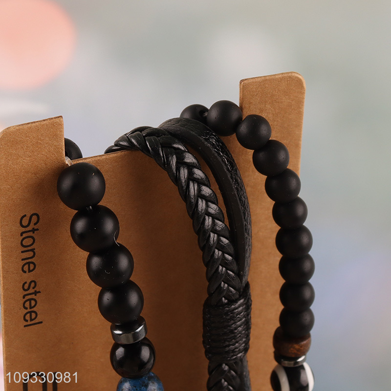Good selling men women fashion jewelry beads bracelet