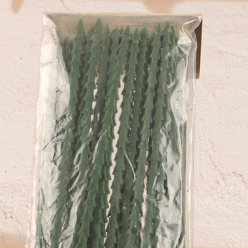 Popular products 40pcs green plastic plants binder twist ties