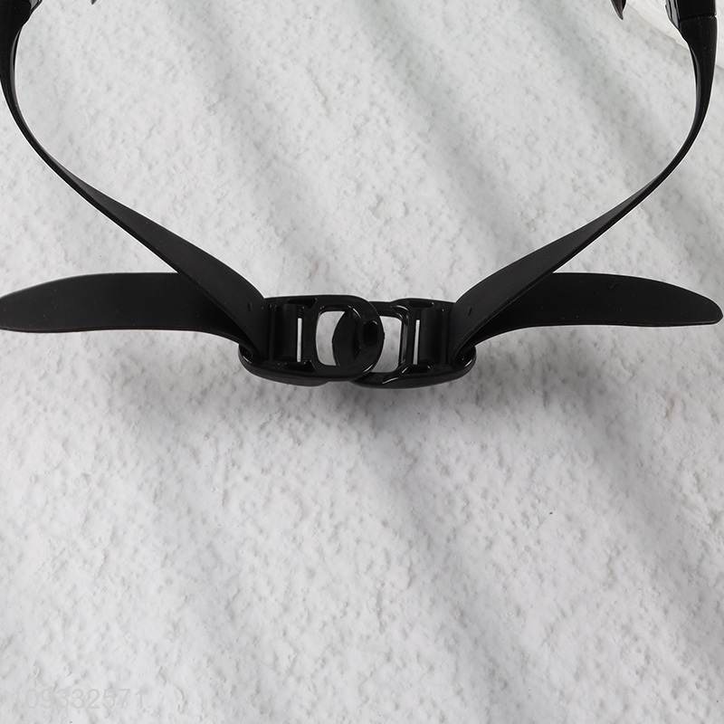 Yiwu market black adjustable swimming goggles