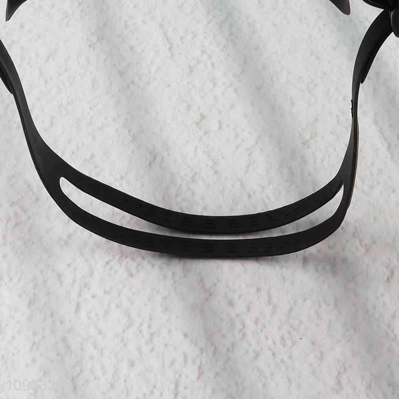 Top sale black adjustable swimming goggles