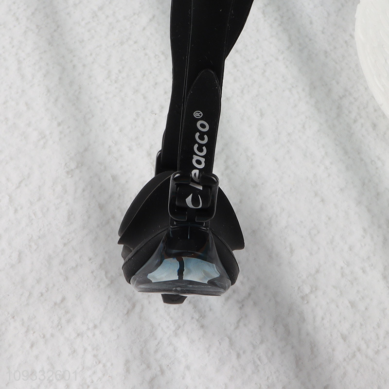 Top sale black adjustable swimming goggles