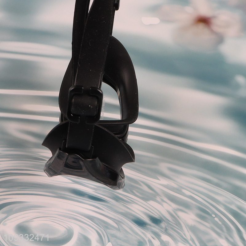 Good sale black adjustable swimming goggles