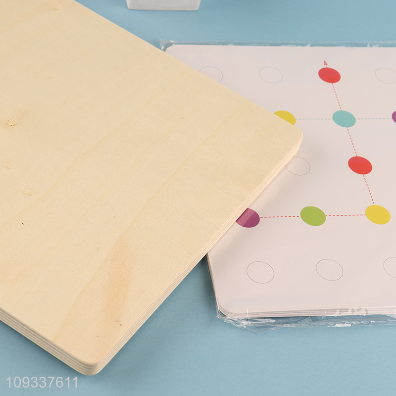 Top selling kids educational toy threading board toys