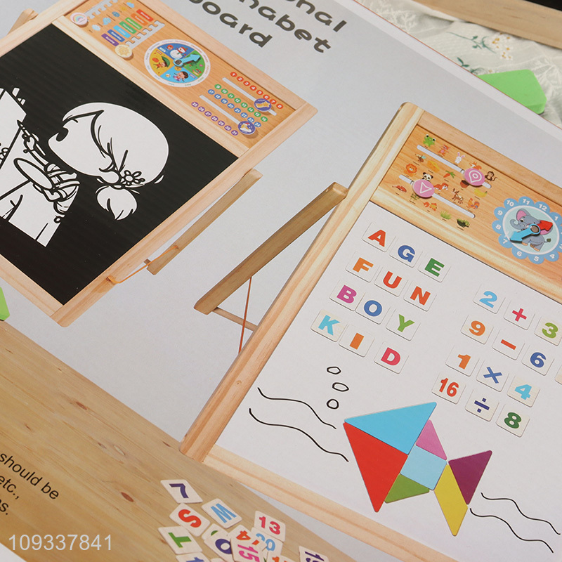 Hot selling multifunctional digital alphabet drawing board toys