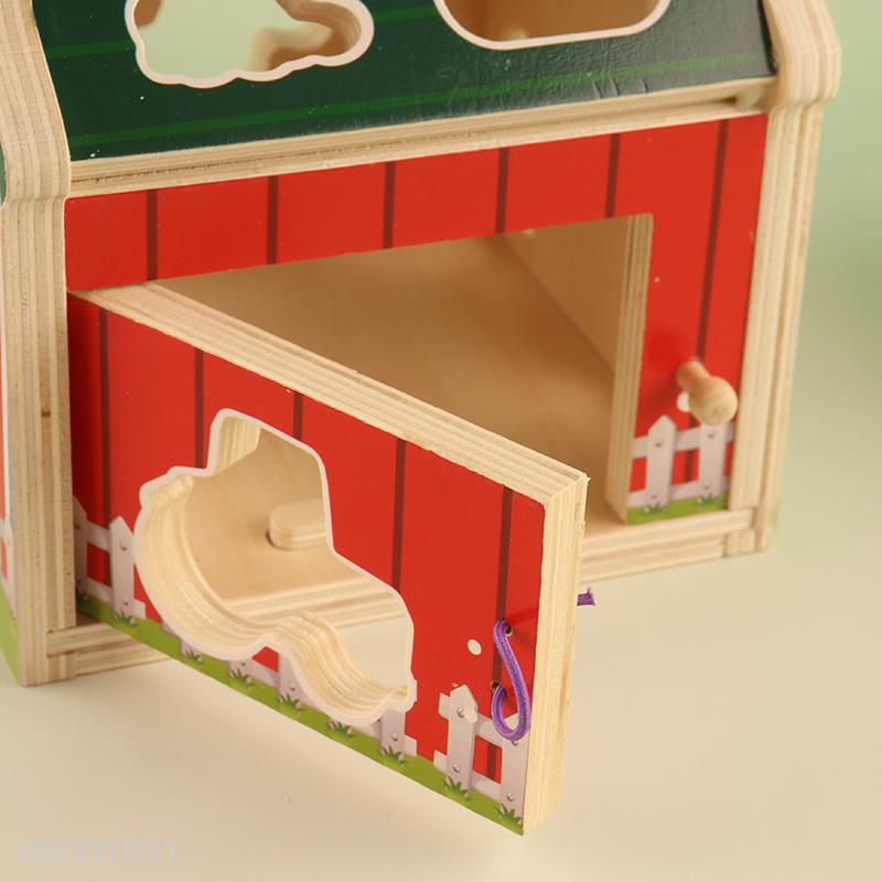 New arrival farm house sorting toys for kids