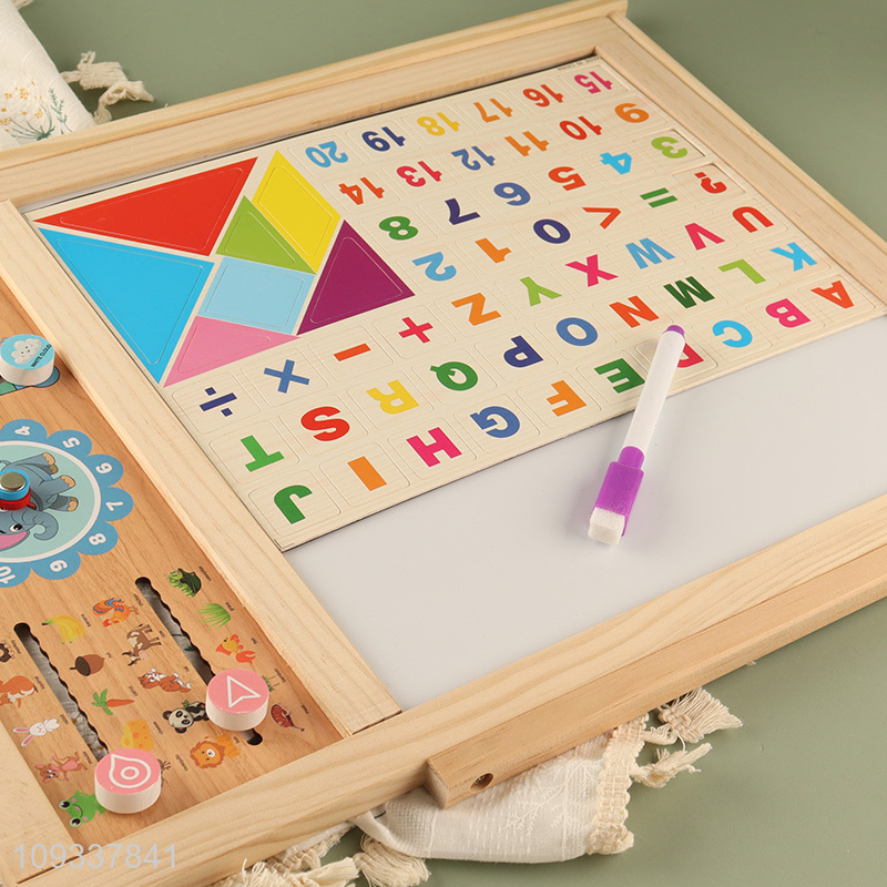 Hot selling multifunctional digital alphabet drawing board toys