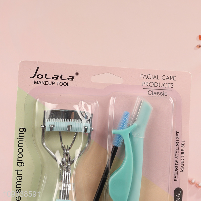 Online wholesale professional makeup tool eyelash curler set