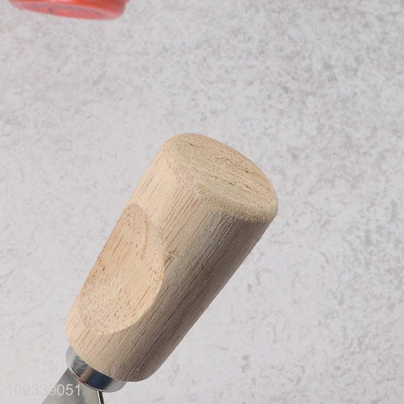 Best selling wooden handle stainless steel cheese butter spatula