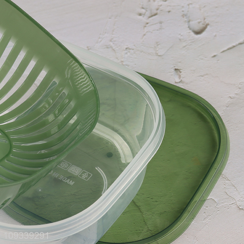 Popular products plastic food container drain crisper