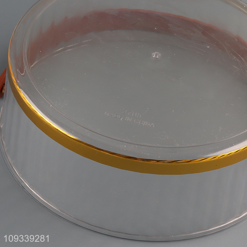 Hot selling round plastic storage box with lid