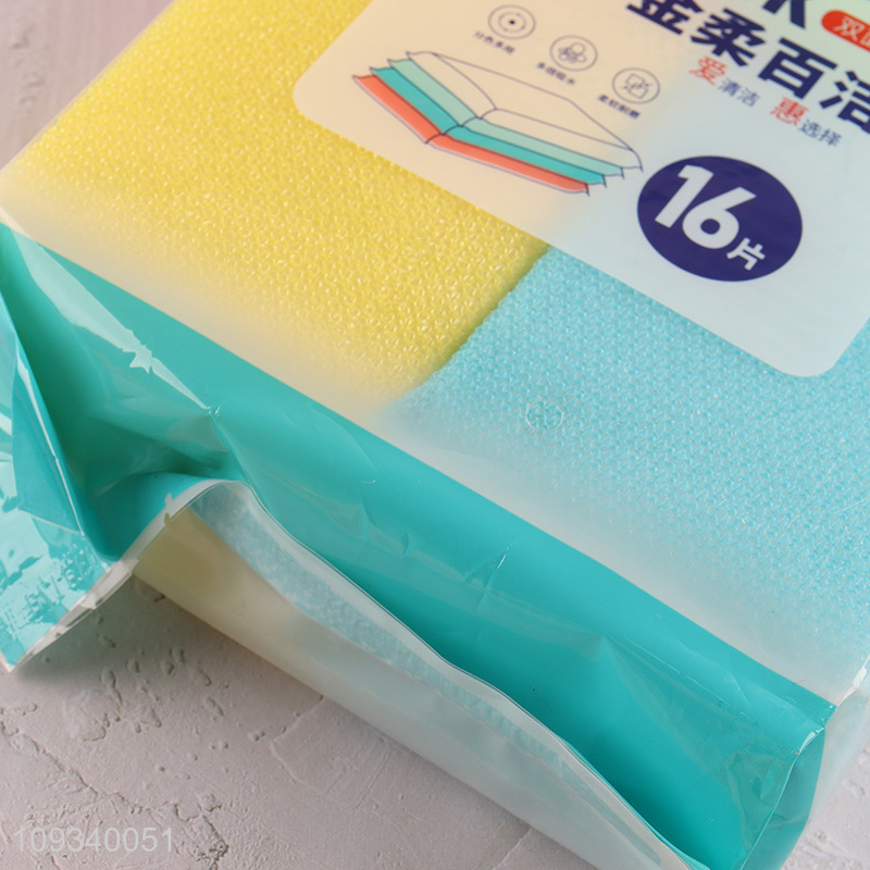 Good price 16pcs kitchen dish washing scouring pad