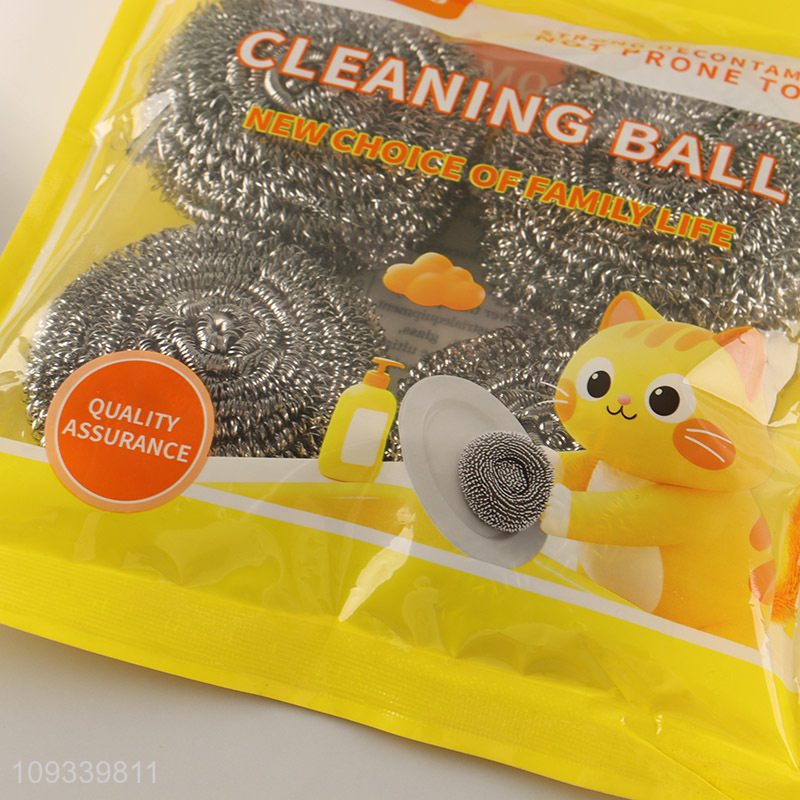 New product 4pcs dish washing kitchen cleaning ball kit