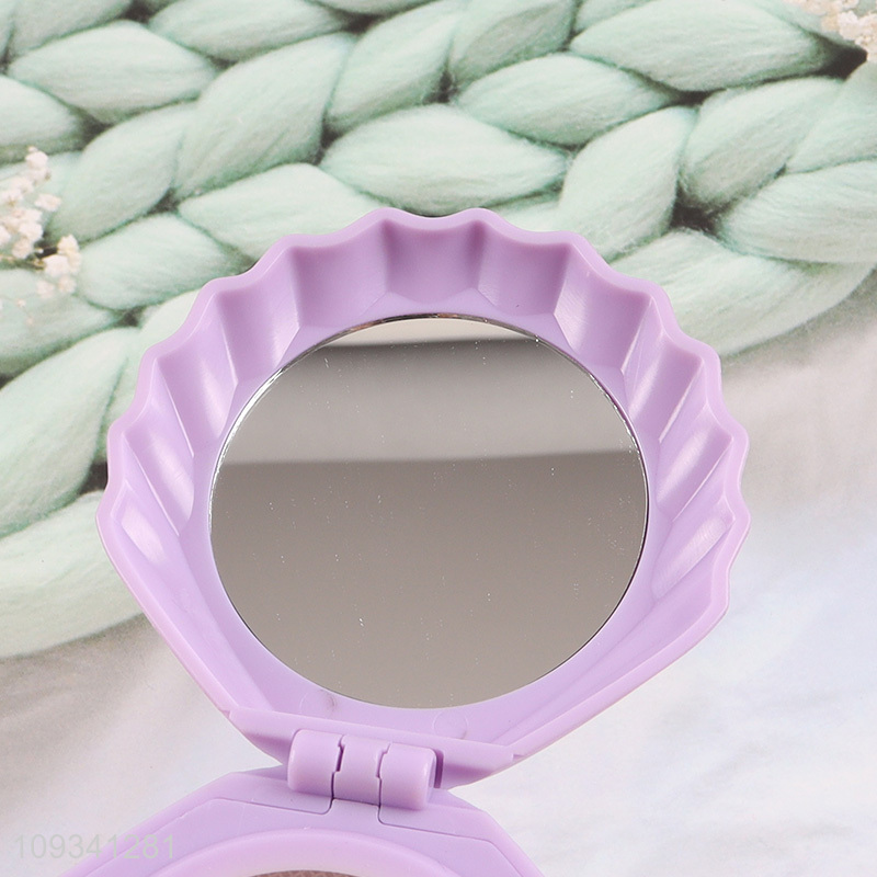 Top selling portable 2in1 hair comb makeup mirror