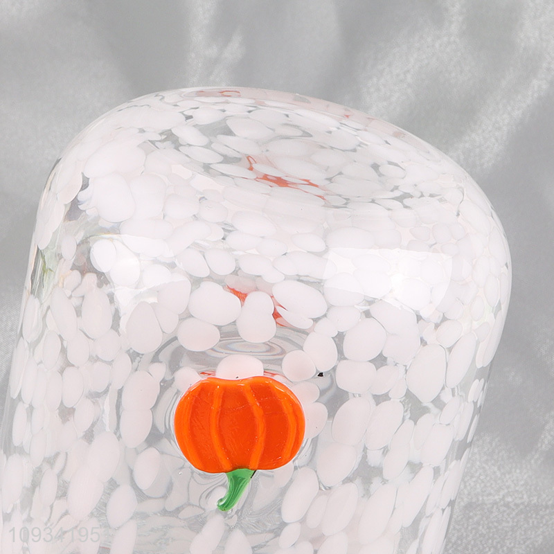 China factory pumpkin glass cup mouthwash cup