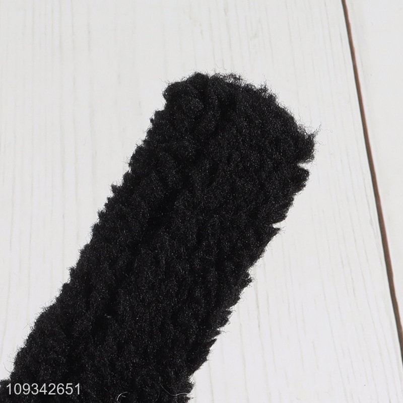 Factory supply halloween party plush snap bracelet