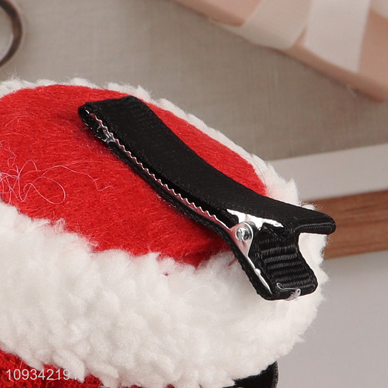 Wholesale Christmas hat hair clips for decoration