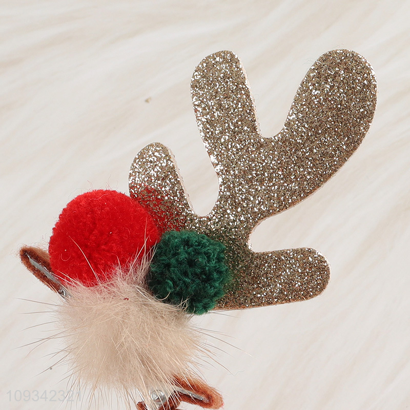 Hot items Christmas supplies antler hair clip