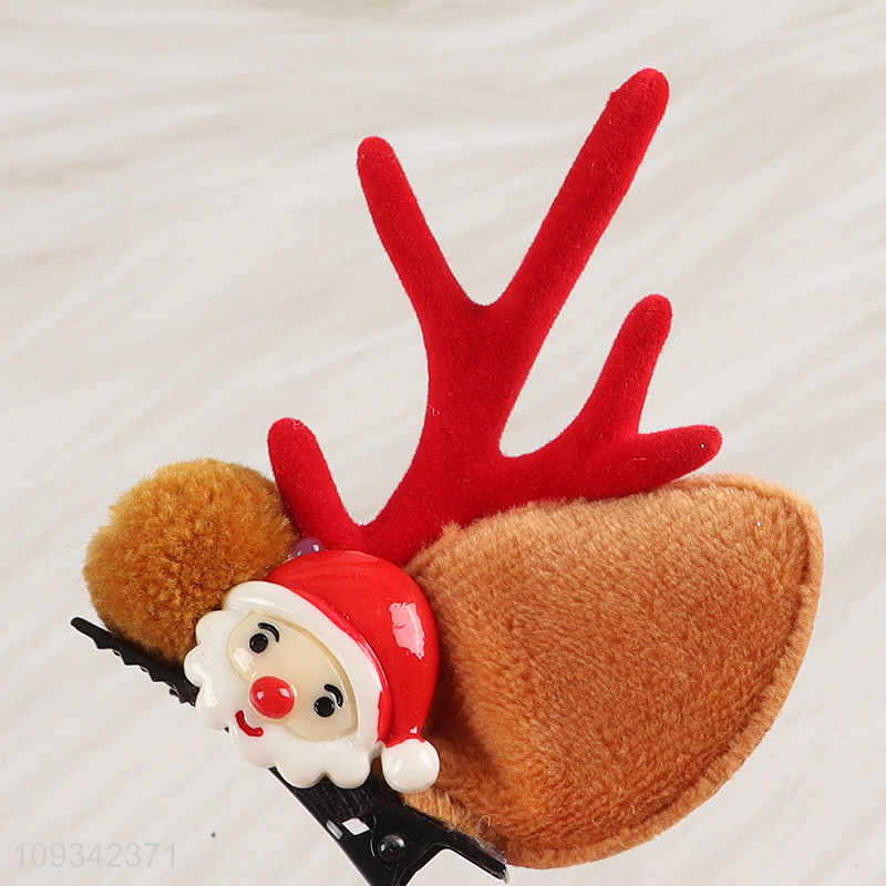 Best quality resin Christmas hair clip for sale