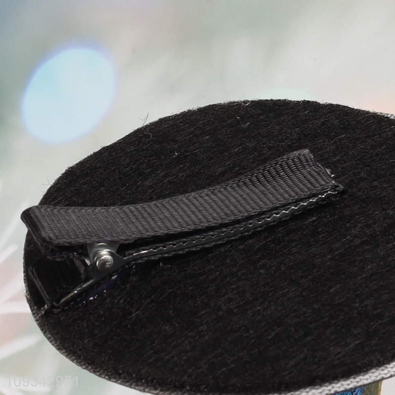 Top quality halloween witch hat clip hair accessories
