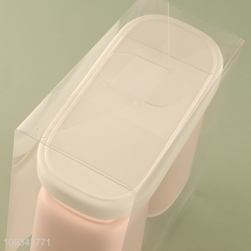 Good quality bathroom liquid soap bottle toothbrush holder set