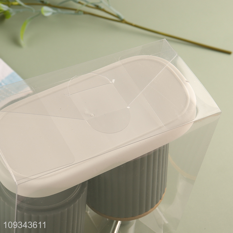 Top products liquid soap bottle toothbrush holder set