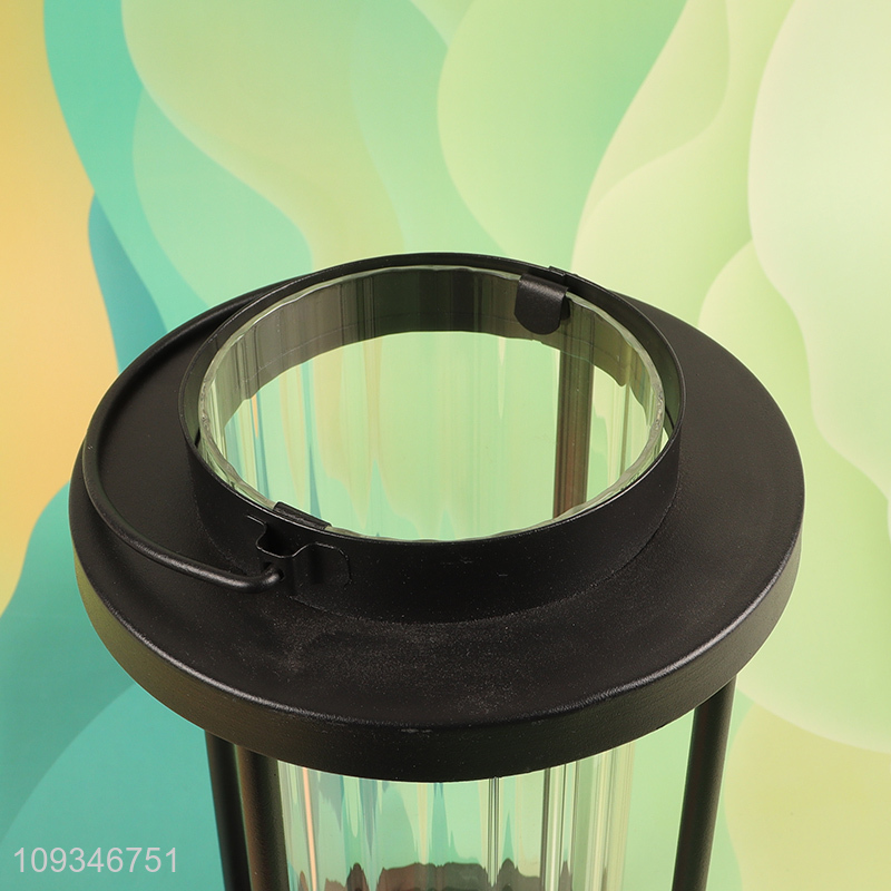 New product clear windproof glass candle holder