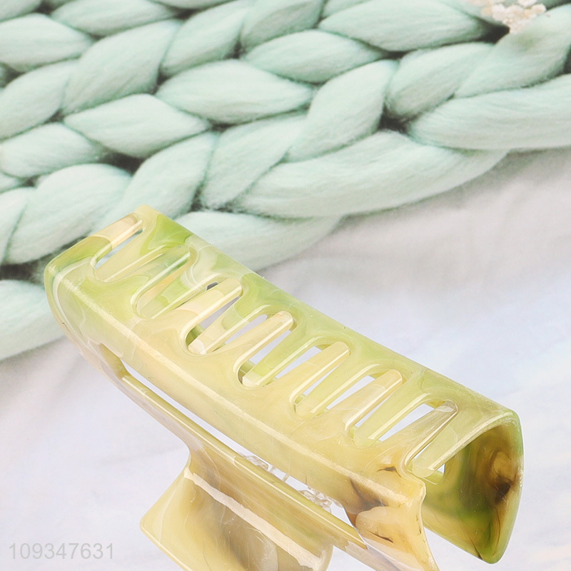 Top quality rectangle hair claw clips hair accessories for girls