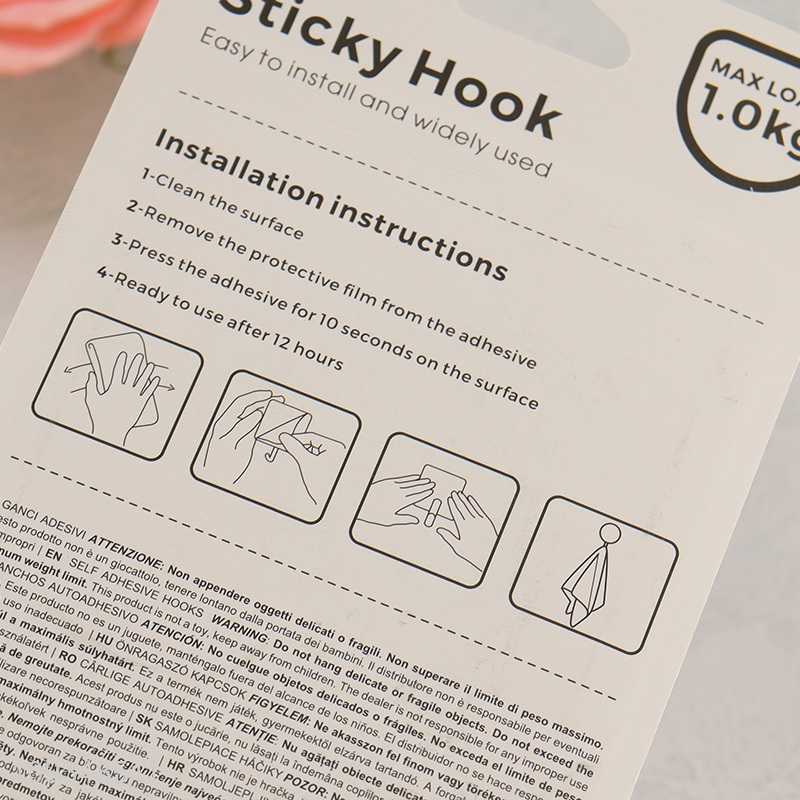 New arrival 2pcs round adhesive hook sticky hook