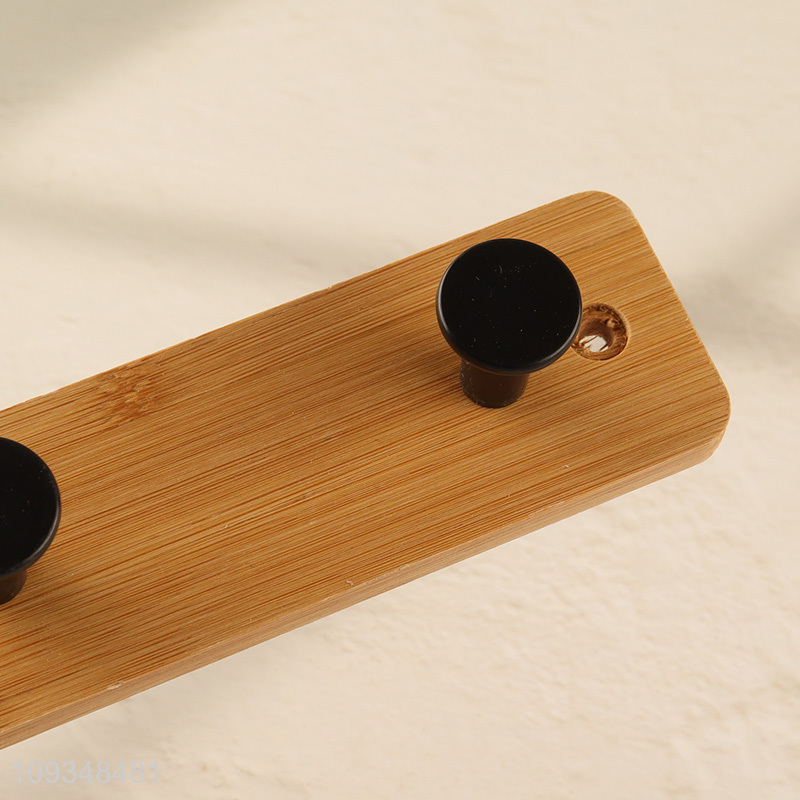 China wholesale bamboo wall hook coat hook