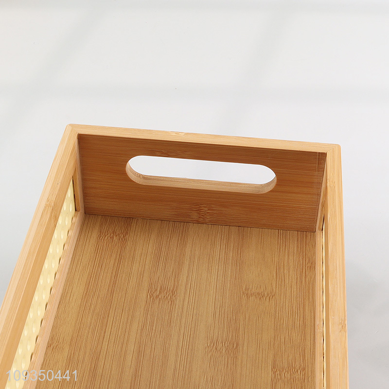 Top products bamboo storage box with handle