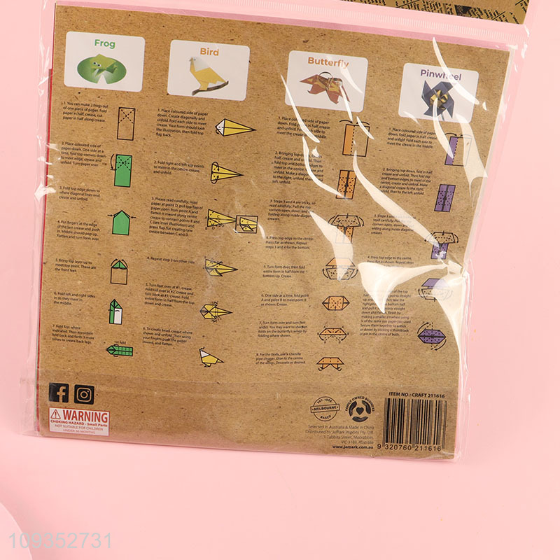 Top selling kids diy folding paper toys