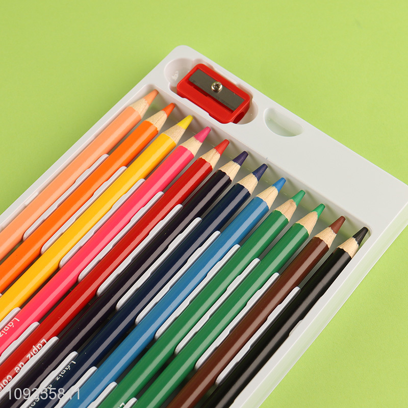 China products 12colors kids painting colored pencils