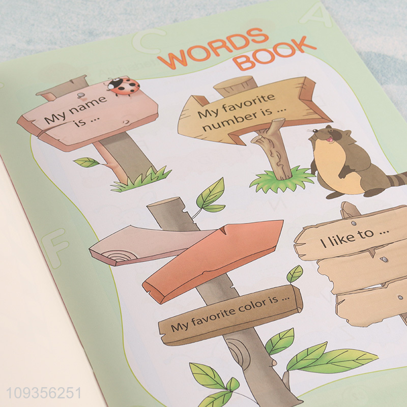 New product children English words learning book