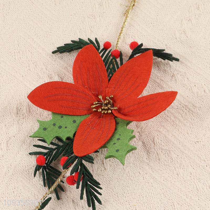 China supplier fake flower holiday hanging ornament