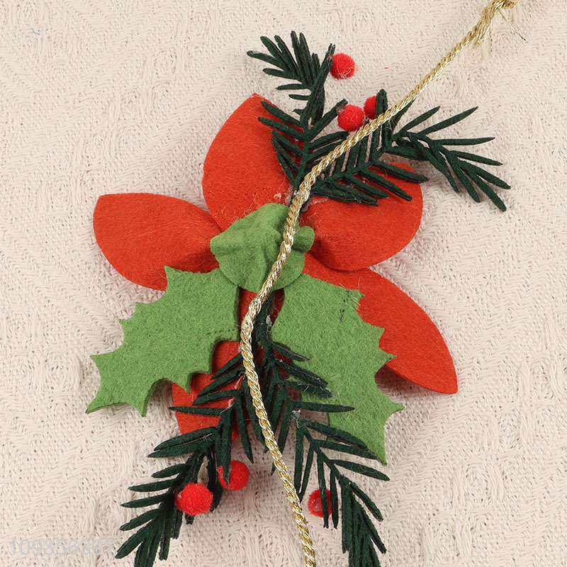 China supplier fake flower holiday hanging ornament