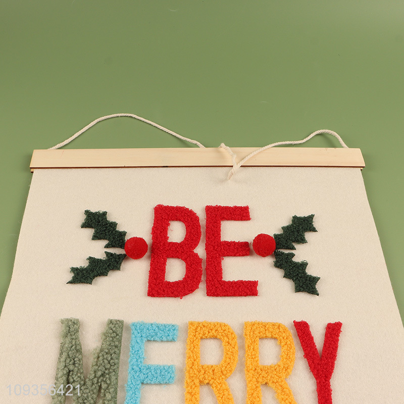 Latest products   christmas decoration wall hanging banner flag