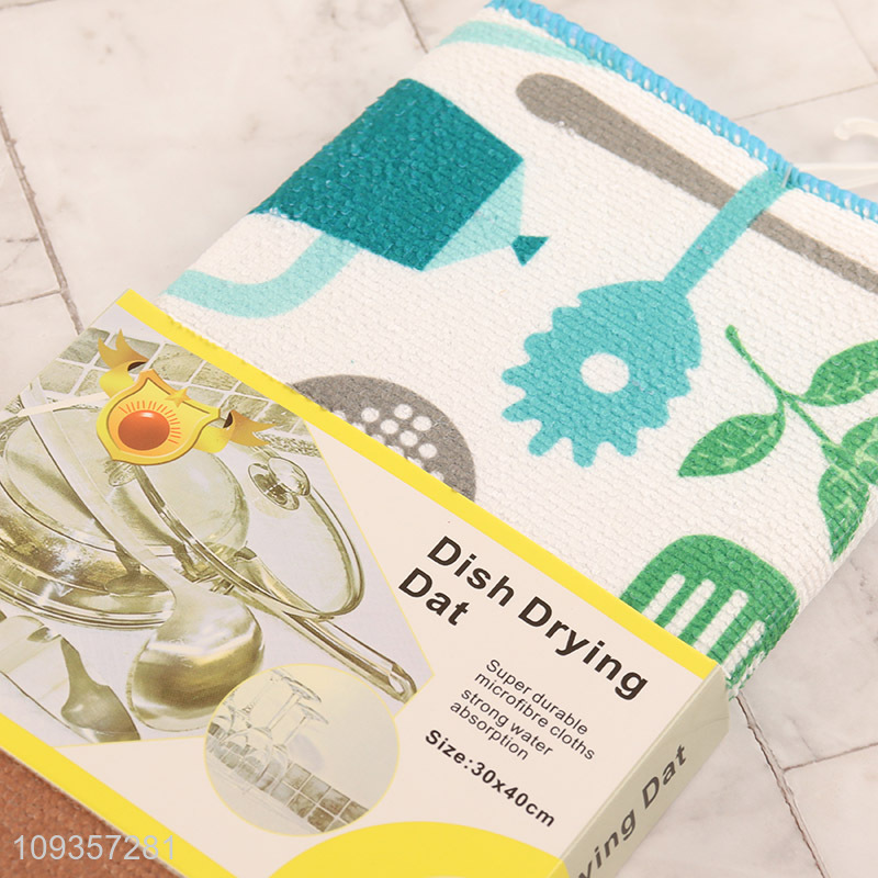 Top products kitchen printed dish drying mat