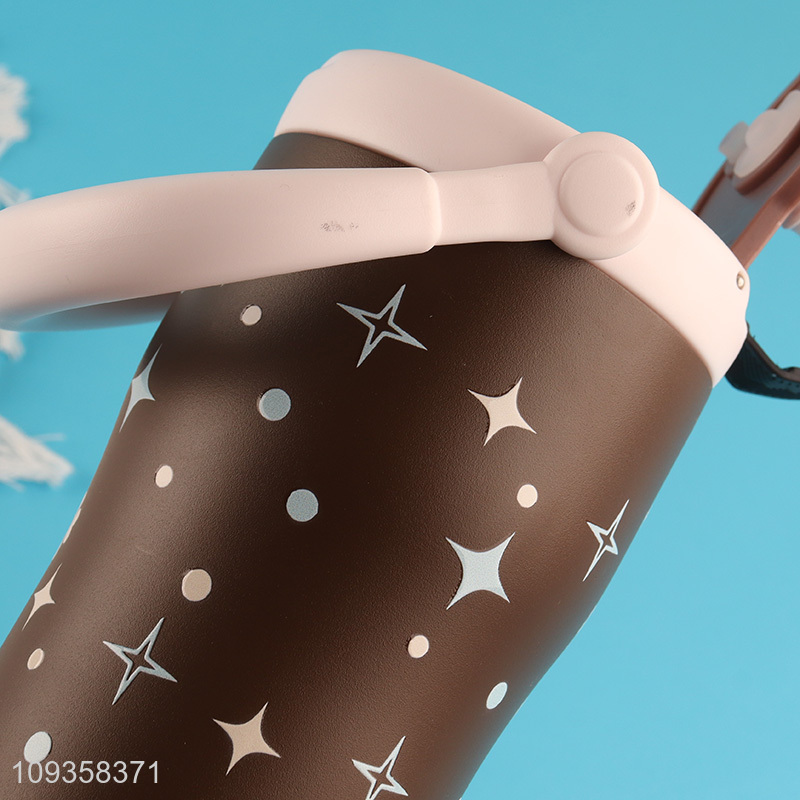 Good sale 800ml insulated vacuum bottle with handle