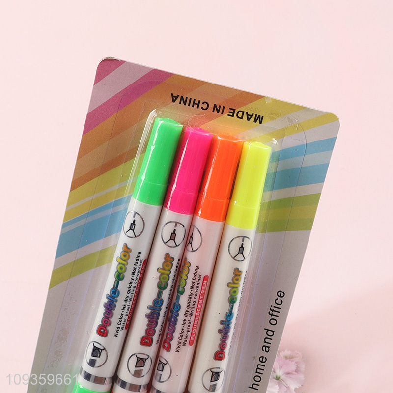 Top products highlighter pen fluorescent pen for school office