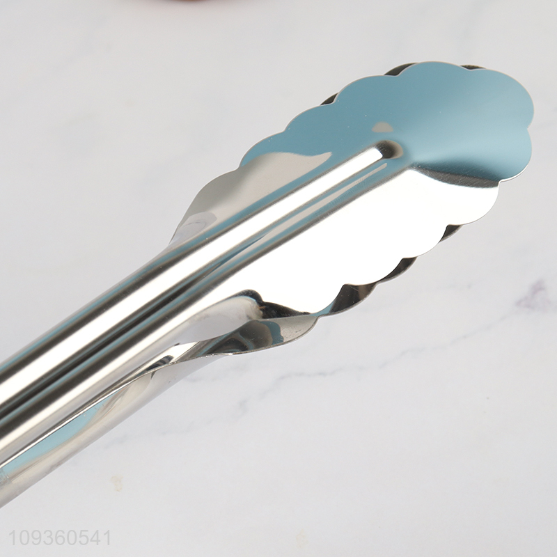 Low price stainless steel food tongs food clips